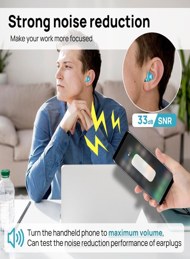 Wayersen Ear Plugs for Sleeping Noise Cancelling, 10 Pairs Reusable Earplugs for Sleeping, Concert, Snoring, Travel, Work, 10 Colors, 33dB SNR - Image 2